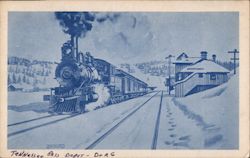 Tennessee Pass Depot, Denver & Rio Grande Railroad Postcard