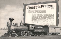 Engine 35 and Replica Mail Car Locomotives Postcard Postcard Postcard