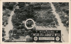 Airview showing section of Greensburg, Kans. Kansas Postcard Postcard Postcard