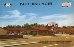 Palo Duro Motel Amarillo, TX Postcard Postcard Postcard