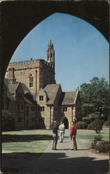 Looking Through The Arch towards Men's Dormitories of Kilgo Quandrangle, Duke University Durham, NC Postcard Postcard Postcard