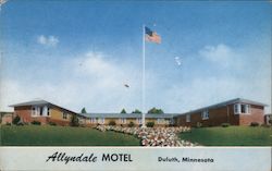 Allyndale Motel Duluth, MN Postcard Postcard Postcard