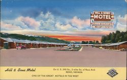 Hill & Sons Motel Postcard