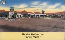 Blue Star Motel and Cafe Postcard