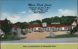 Mena Park Court Motel Arkansas Postcard Postcard Postcard