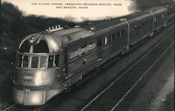 Flying Yankee - Boston & Maine Railroad Locomotives Postcard Postcard Postcard