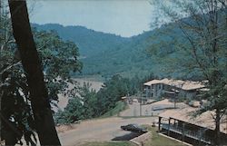 Dewey Lake and May Lodge, Jenny Wiley State Park Postcard