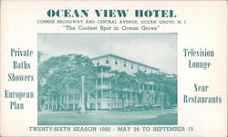 Ocean View Hotel Postcard
