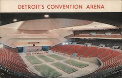 Detroit's Convention Arena Postcard