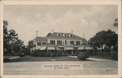 Summer Home of the Governor of New Jersey Postcard