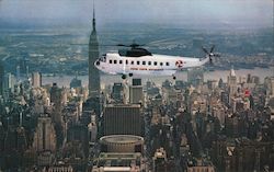 New York Airways Helicopter Postcard