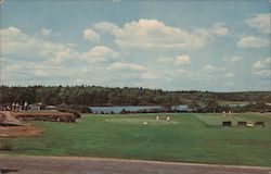 Sebasco Lodge No. 1 Tee, Putting Green and Lawn Bowling Sebasco Estates, ME Postcard Postcard Postcard