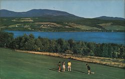 Rangeley Lakes, Dallas Hill, Mt. Saddleback from Rangeley Lakes Golf Course Maine Maxwell Robbins Postcard Postcard Postcard