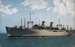 Military Sea Transportation Service, Dept. of the Navy Postcard