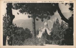 Mozumdar Temple Cedarpines Park, CA Postcard Postcard Postcard