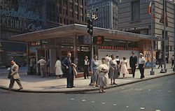 Times Square Information Center Postcard