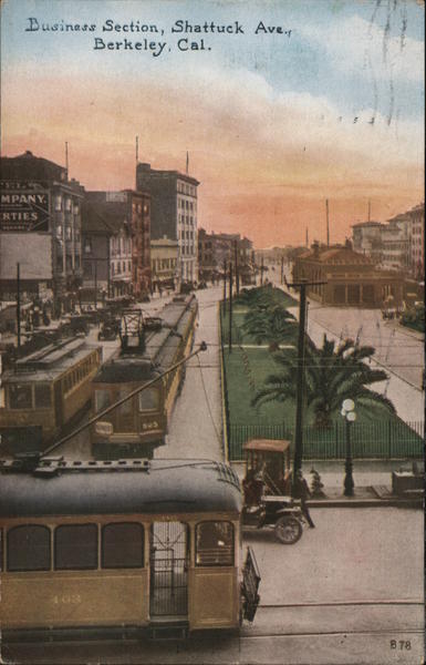 Business Section, Shattuck Avenue Berkeley California