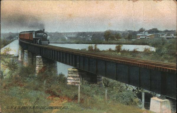 Chicago, Milwaukee & St. Paul Railroad Bridge Janesville Wisconsin