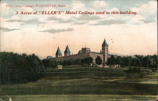 Holey Cross College, 3 Acres of Eller's Metal Ceilings Used in this Building Worcester Massachusetts