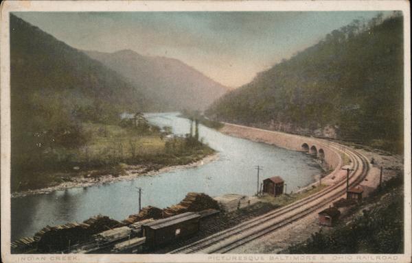 Indian Creek, Picturesque Baltimore & Ohio Railroad
