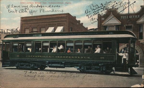 Inter-Urban Street Car Independence Kansas