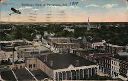 Bird's-eye View of Valparaiso, 1919 Postcard