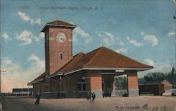 Great Northern Depot Fargo, ND Postcard Postcard Postcard