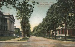 West Wayne Street From Webster Postcard