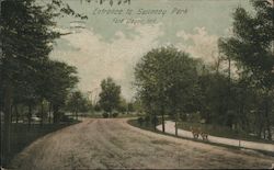 Entrance to Swinney Park Postcard