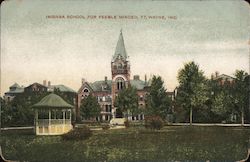 Indiana School For Feeble Minded Postcard