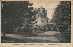 Residence of Mr. Charles A. Russell Thompson, CT Postcard Postcard Postcard