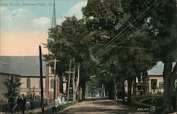 Green Street Bellows Falls, VT Postcard Postcard Postcard