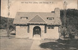 Hill View Free Library Postcard