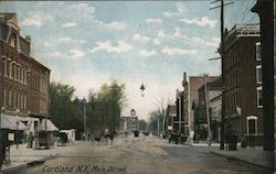 Main Street Cortland, NY Postcard Postcard Postcard