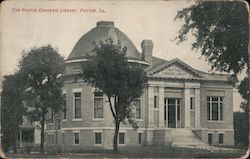 The Paxton Carnegie Library Illinois Postcard Postcard Postcard