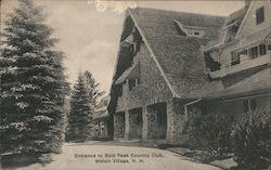 Entrance to Bald Peak Country Club Postcard