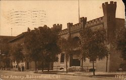 The Armory Bakersfield, CA Postcard Postcard Postcard