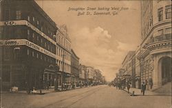 Broughton Street looking West from Bull Street Postcard
