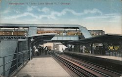 Metropolitan "L" Over Lake Street "L" Postcard