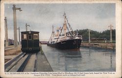 S.S. Nebraskan, American-Hawaiian Line Panama City, Panama Postcard Postcard Postcard