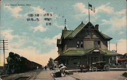 Erie Depot Galion, OH Postcard Postcard Postcard