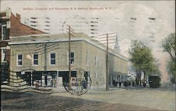 Buffalo, Lockport and Rochester Railway Station Brockport, NY Postcard Postcard Postcard