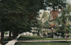 Residence of F.M. Jones, East Main Street Postcard