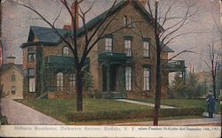 Milburn Residence, Delaware Avenue Where President McKinley Died Buffalo, NY Postcard Postcard Postcard