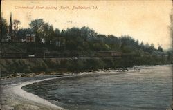 Connecticut River looking North Brattleboro, VT Postcard Postcard Postcard