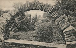 Stone Arch, Churchill Park Stamford, NY Postcard Postcard Postcard