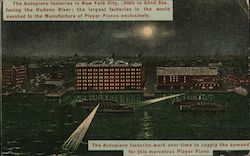 Autopiano Factory - Player Pianos Postcard