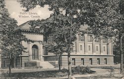 Public Library Postcard