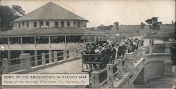 Some of the Amusements in Hershey Park - Home of Hershey Chocolate Co. Postcard