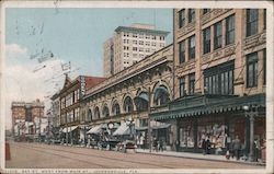 Bay St. West From Main St. Postcard